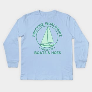 Prestige Worldwide Boats & Hoes Kids Long Sleeve T-Shirt